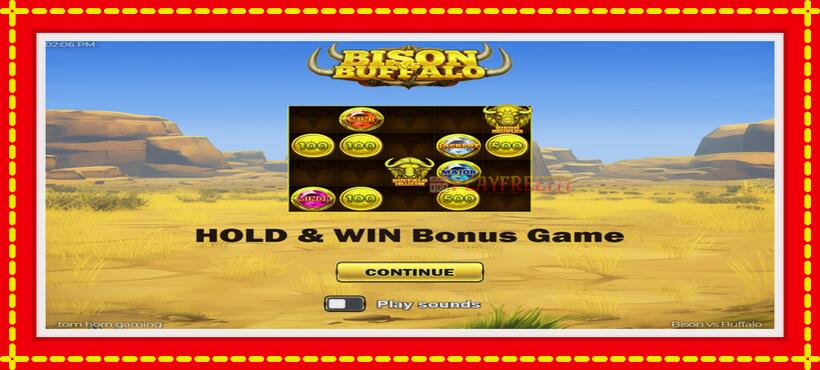 Slot machine Bison vs Buffalo with access to free game online, picture 1