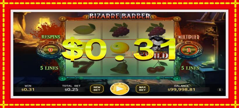 Slot machine Bizarre Barber with access to free game online, picture 3