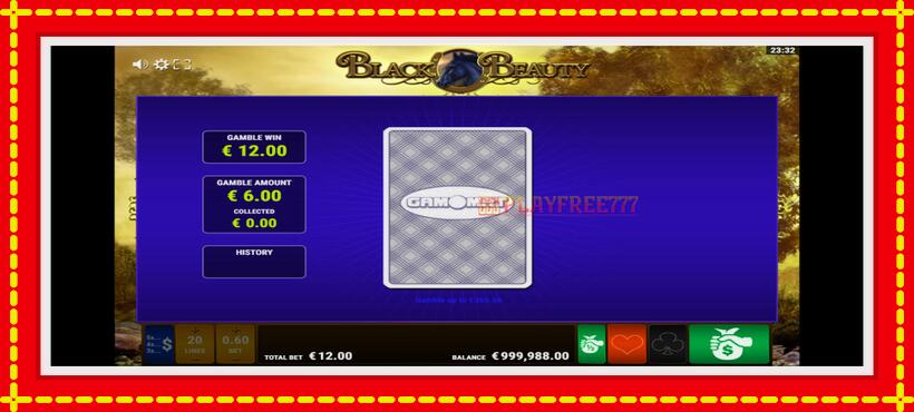 Slot machine Black Beauty with access to free game online, picture 3