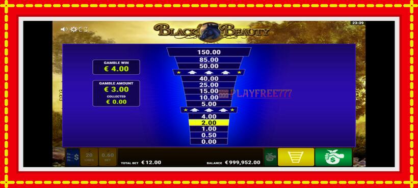 Slot machine Black Beauty with access to free game online, picture 4