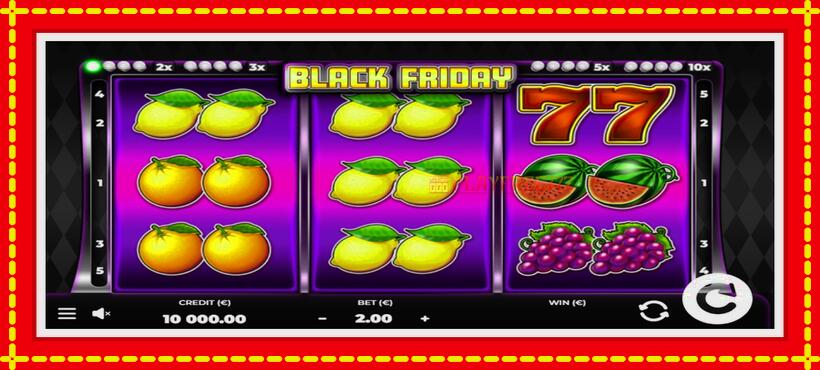 Slot machine Black Friday with access to free game online, picture 1