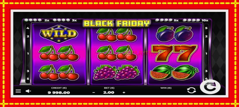 Slot machine Black Friday with access to free game online, picture 2