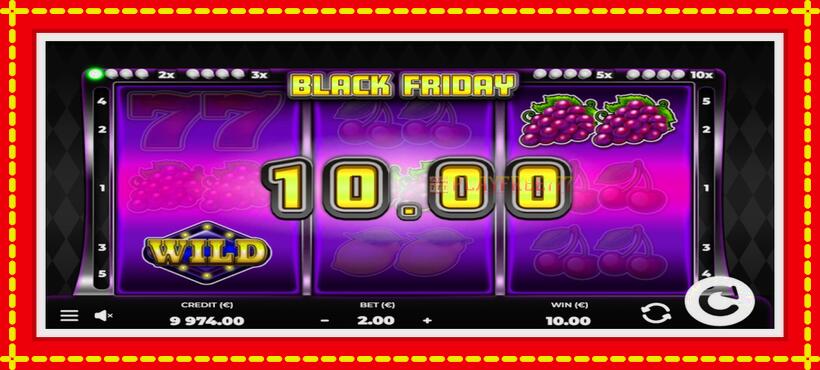 Slot machine Black Friday with access to free game online, picture 3