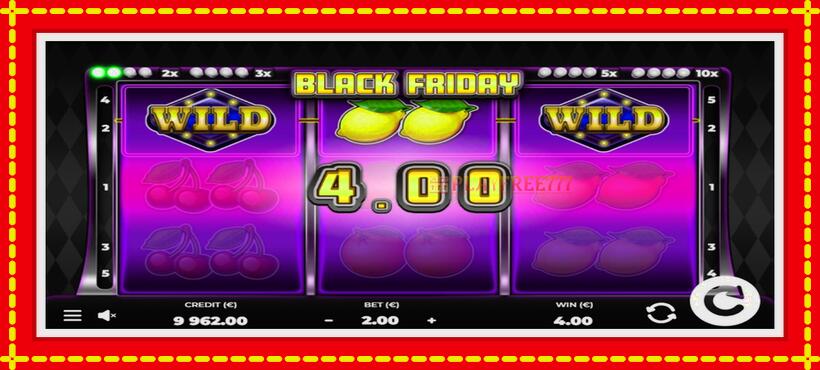 Slot machine Black Friday with access to free game online, picture 4