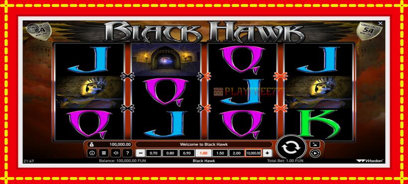 Slot machine Black Hawk with access to free game online, picture 1