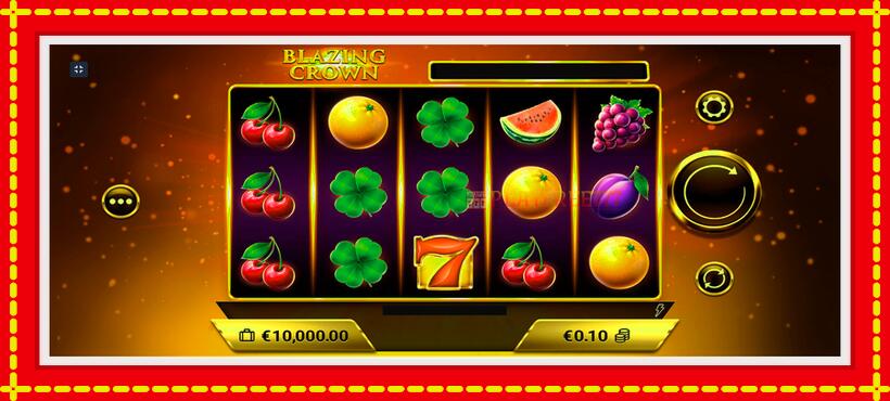 Slot machine Blazing Crown with access to free game online, picture 1