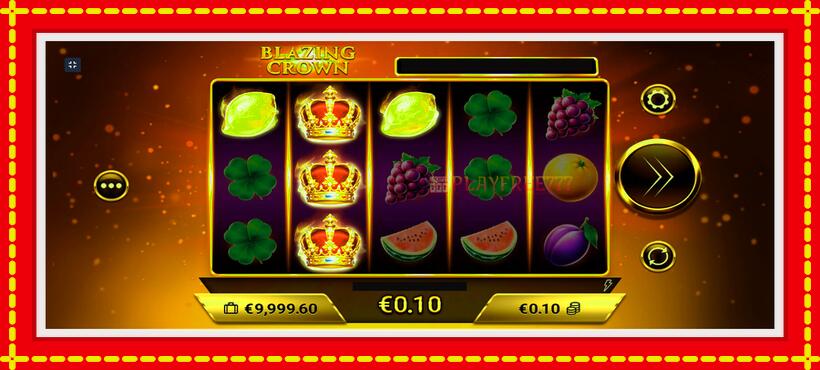 Slot machine Blazing Crown with access to free game online, picture 2