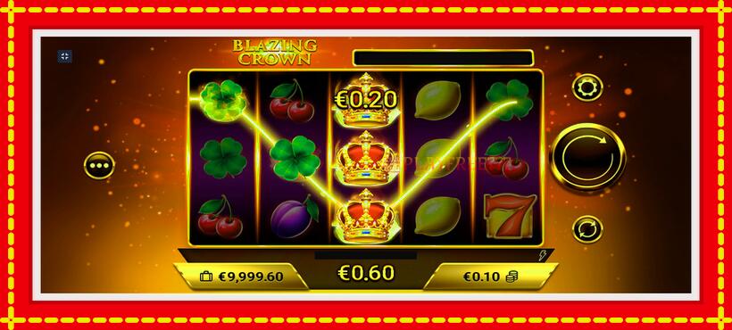 Slot machine Blazing Crown with access to free game online, picture 3