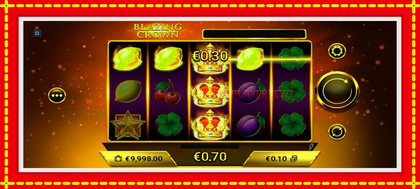 Slot machine Blazing Crown with access to free game online, picture 5