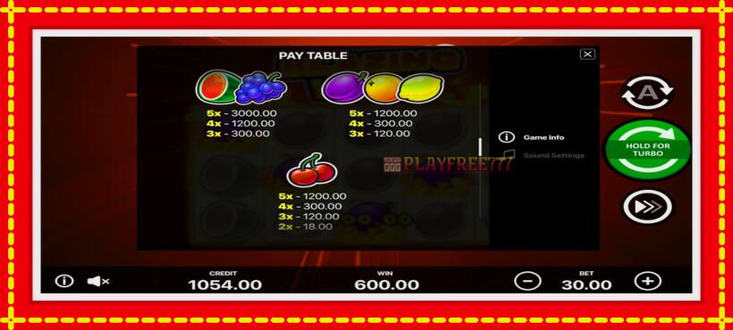 Slot machine Blazing Wins with access to free game online, picture 6