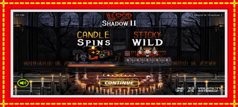 Slot machine Blood & Shadow II with access to free game online, picture 1