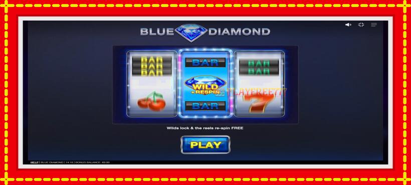 Slot machine Blue Diamond with access to free game online, picture 1