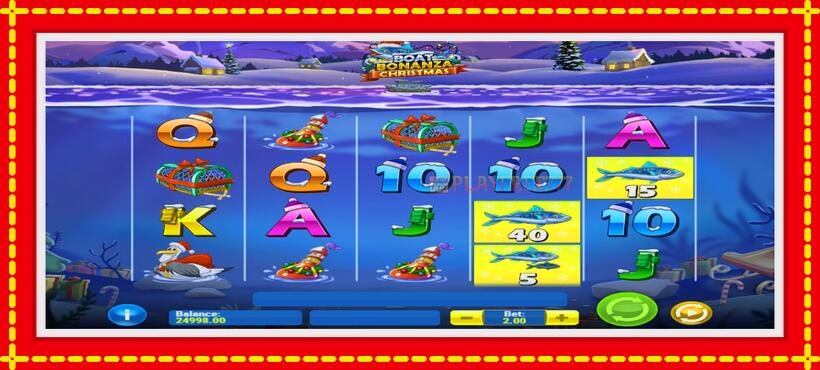 Slot machine Boat Bonanza Christmas with access to free game online, picture 2