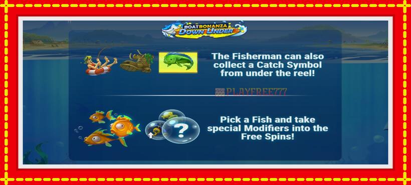 Slot machine Boat Bonanza Down Under with access to free game online, picture 2