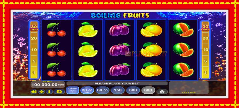 Slot machine Boiling Fruits with access to free game online, picture 1