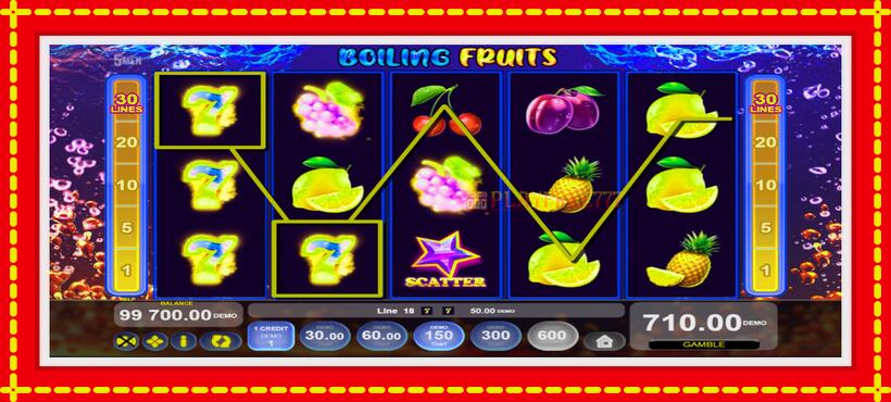 Slot machine Boiling Fruits with access to free game online, picture 2