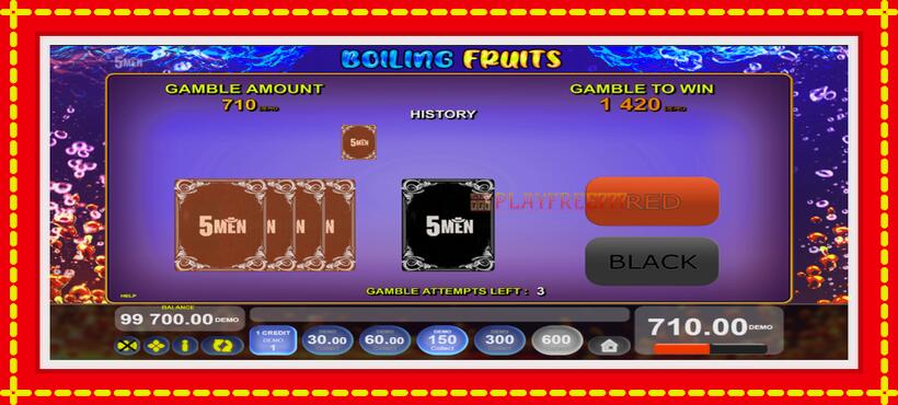 Slot machine Boiling Fruits with access to free game online, picture 3