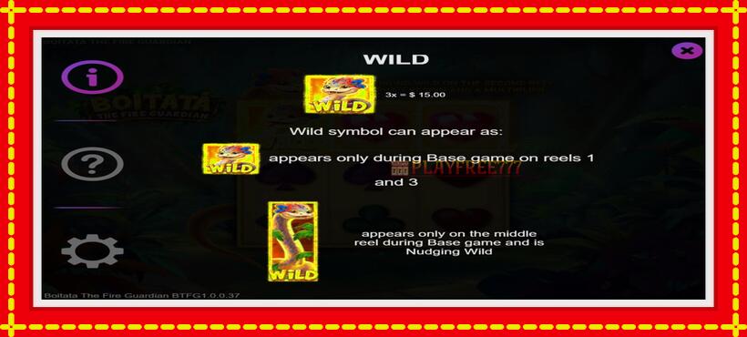 Slot machine Boitata The Fire Guardian with access to free game online, picture 4