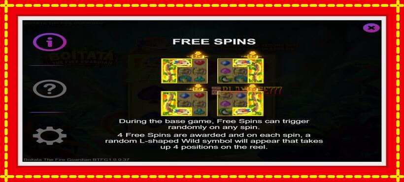 Slot machine Boitata The Fire Guardian with access to free game online, picture 7