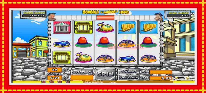 Slot machine Bombolo In Guardia E Ladro with access to free game online, picture 2