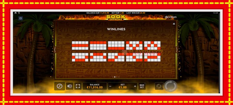 Slot machine Book Extreme with access to free game online, picture 7