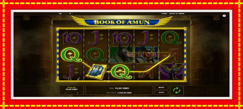 Slot machine Book of Amun with access to free game online, picture 2