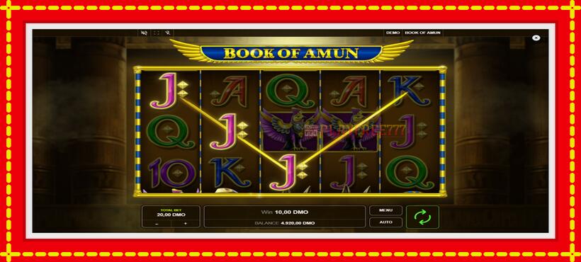 Slot machine Book of Amun with access to free game online, picture 3