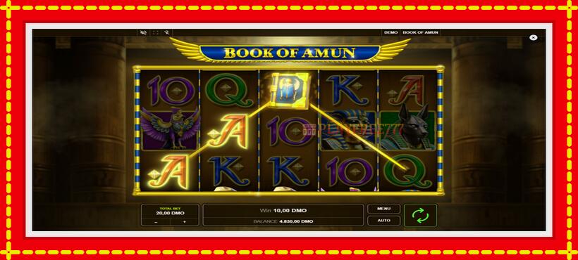 Slot machine Book of Amun with access to free game online, picture 4