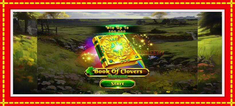 Slot machine Book of Clovers - Extreme with access to free game online, picture 1