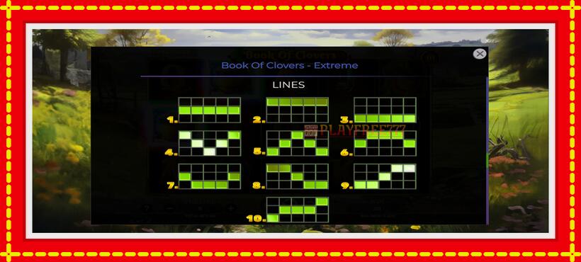 Slot machine Book of Clovers - Extreme with access to free game online, picture 7