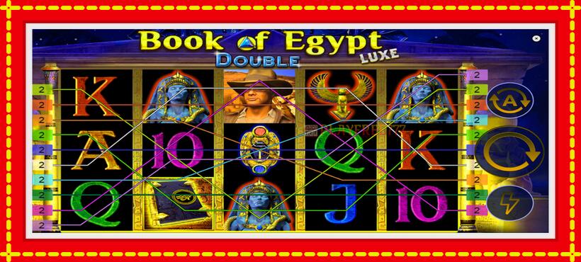 Slot machine Book of Egypt Double Luxe with access to free game online, picture 1