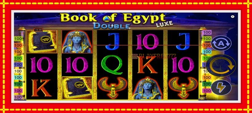 Slot machine Book of Egypt Double Luxe with access to free game online, picture 2