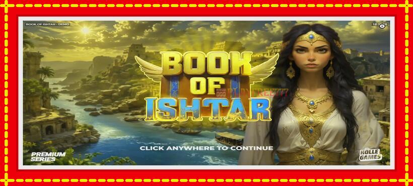 Slot machine Book of Ishtar with access to free game online, picture 1