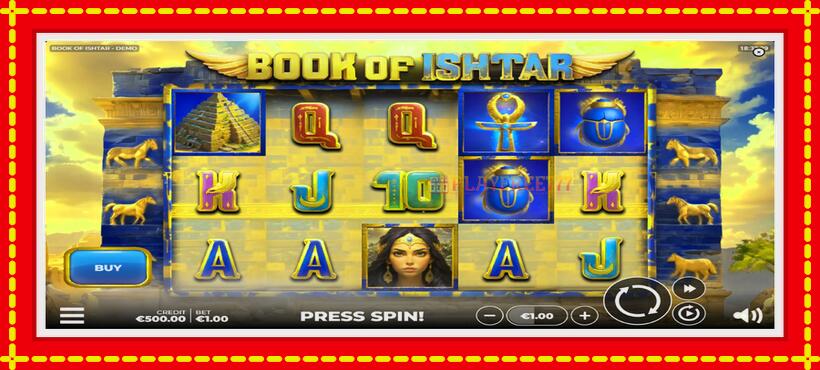 Slot machine Book of Ishtar with access to free game online, picture 2