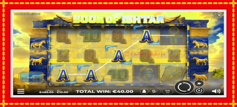 Slot machine Book of Ishtar with access to free game online, picture 5