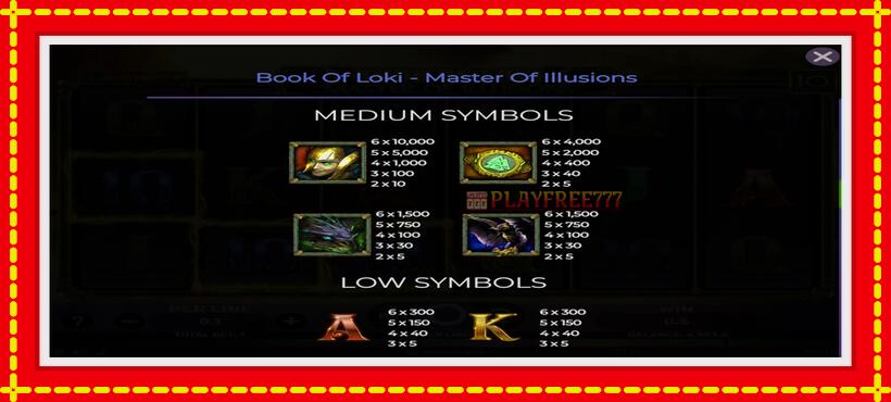 Slot machine Book Of Loki - Master Of Illusions with access to free game online, picture 5