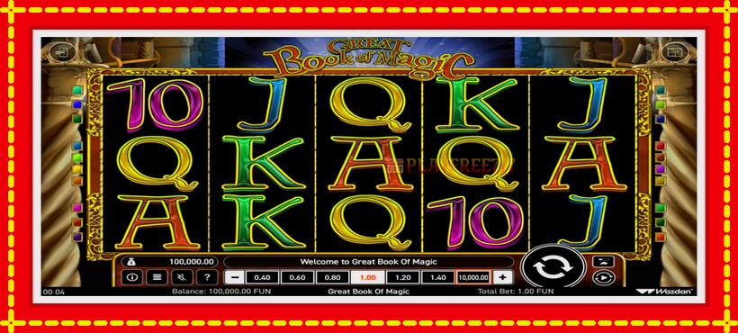 Slot machine Book Of Magic with access to free game online, picture 1