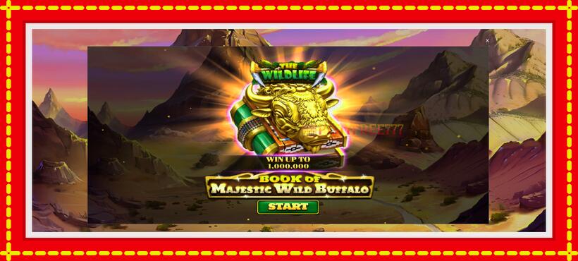 Slot machine Book of Majestic Wild Buffalo with access to free game online, picture 1