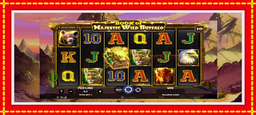 Slot machine Book of Majestic Wild Buffalo with access to free game online, picture 2