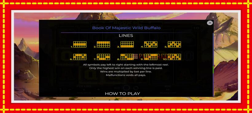 Slot machine Book of Majestic Wild Buffalo with access to free game online, picture 7