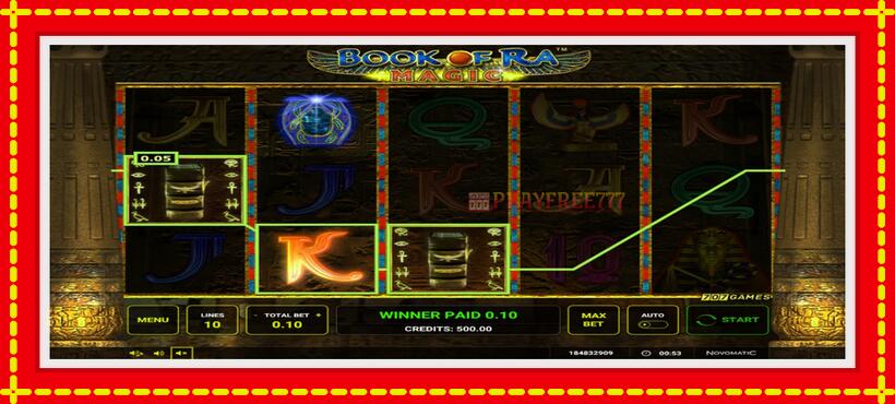 Slot machine Book of Ra Magic with access to free game online, picture 2