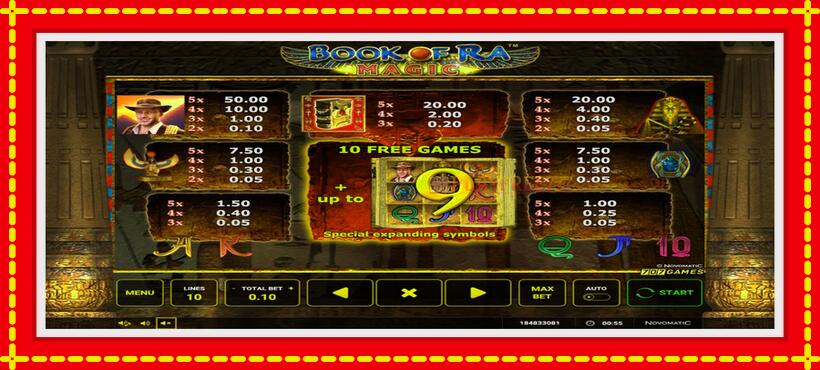 Slot machine Book of Ra Magic with access to free game online, picture 3