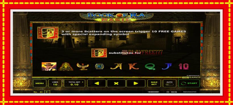 Slot machine Book of Ra Magic with access to free game online, picture 4