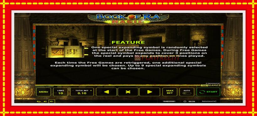 Slot machine Book of Ra Magic with access to free game online, picture 5