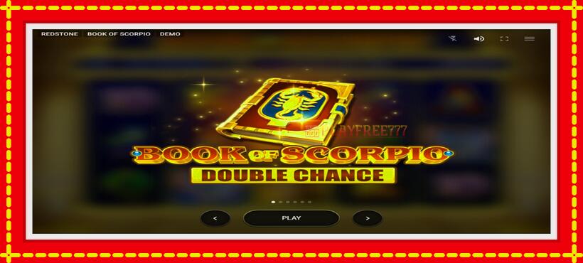 Slot machine Book of Scorpio with access to free game online, picture 1