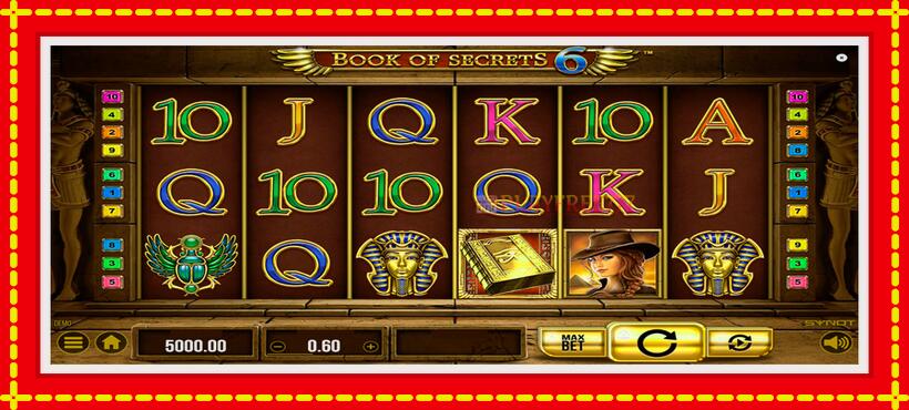 Slot machine Book of Secrets 6 with access to free game online, picture 1