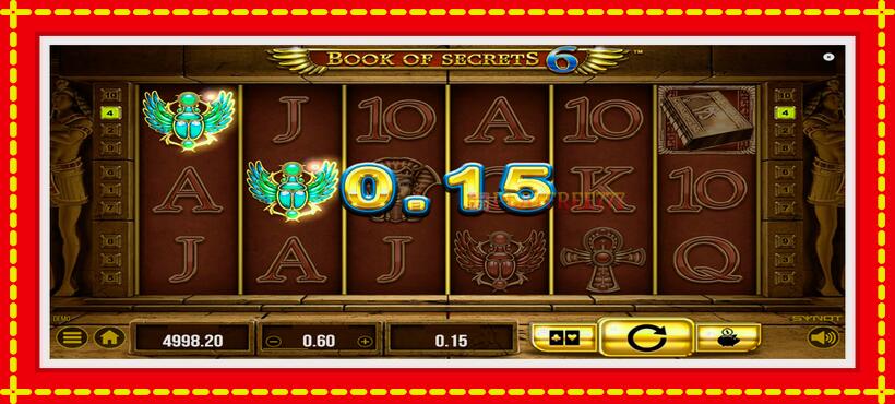 Slot machine Book of Secrets 6 with access to free game online, picture 2