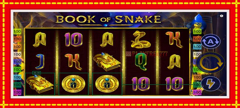 Slot machine Book of Snake with access to free game online, picture 3