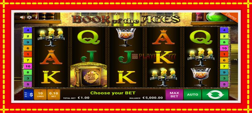 Slot machine Book of the Ages with access to free game online, picture 1