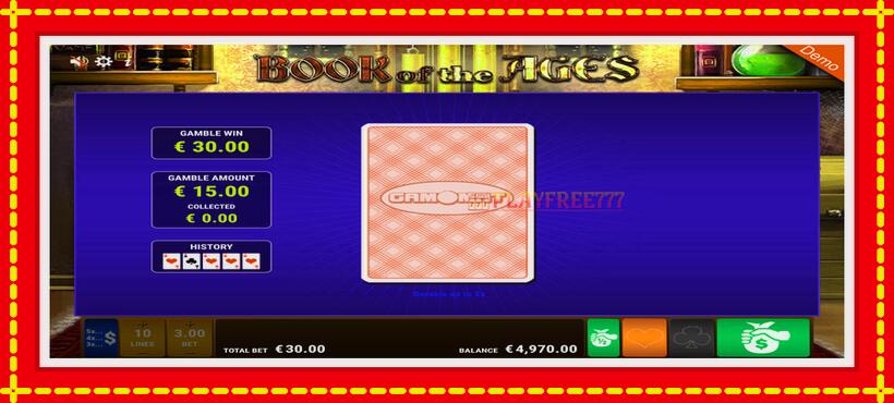 Slot machine Book of the Ages with access to free game online, picture 3